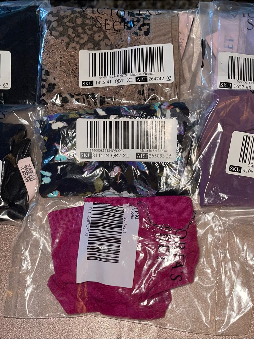 NWT/NWOT VICTORIA SECRET XL UNDERWEAR BUNDLE OF 17 PIECES